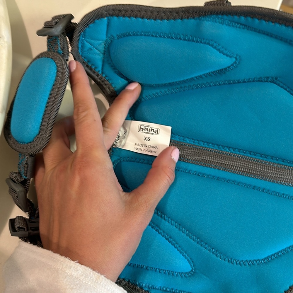 Outward Hound Dawson Swim Blue Dog Life Jacket,XS